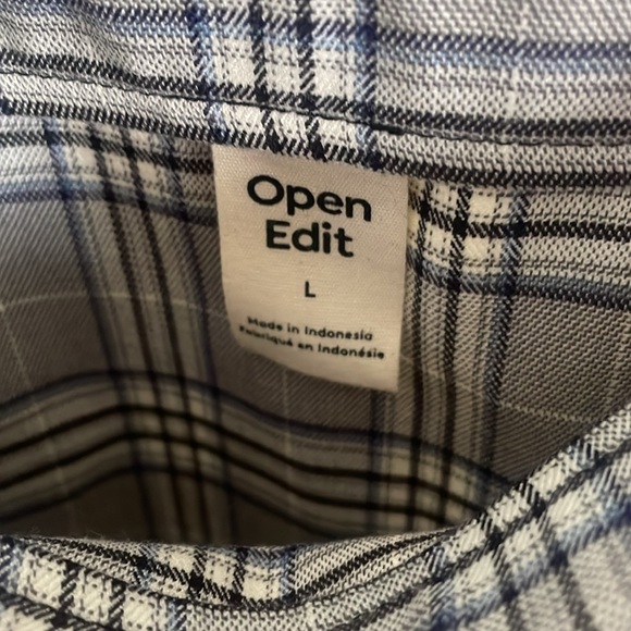 NWT gray plaid miniskirt size L - Picture 3 of 6